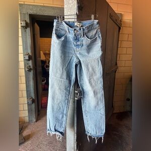 MADEWELL Light Blue Distressed Jeans